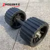 Accesorios para Remolque de Bote Inflable Bastidor de Remolque con Rodillos Accesorios para Remolque Marino Juego de Rodillos Negro Juego de Rodillos Rueda Superior para Bote