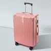 ¡Wow Maleta Personalizada para Estudiantes Mujeres, Trolley de Ángulo Recto Retro Resistente a Rayones Caja con Contraseña, Maleta de Cabina con Marco de Aluminio