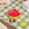 Lindo plato de salsa con forma de fruta de dibujos animados para uso doméstico, plato de cerámica de alta estética para snacks, plato para vinagre, plato para salsa, plato para condimentos, plato para salsa de soja