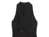 Jaqueta Blazer Mini Suit Feminina Estilo Europeu e Americano Outono Vestido Casual 8523
