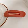 Pinza Grande de Pico de Pato Esmerilada Sin Costuras Horquilla Celebridad Cibernética Flequillo Lateral Pinza de Una Palabra Cabello Roto Horquilla Clip para Recoger Cabello Parte Posterior de la Cabeza