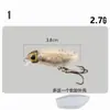 [Ninfas Sándwich de Caparazón Blando] Cebo de Insecto Japonés Micro Cebo Cebo Falso Lápiz Flotante Mino Boca de Caballo Mudo Verde Ligeramente