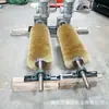 Limpiador de cabezal de cepillo rodante eléctrico para cintas transportadoras mineras, cintas transportadoras de plantas de cemento y rodillos cepillo
