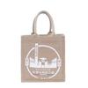 Bolsa de Lino en Blanco DIY Compras Pintadas a Mano Bolsa de Yute Regalo Tote Almacenamiento Bolsa de Yute Personalizada Artística