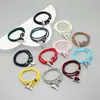 Moda nova linha Milão Estilo oceano pulseira de cauda de baleia personalidade versátil ano animal casal pulseira trançada vermelha