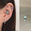 Uña de Dragón Mini Ópalo Clavo de Hueso de Oreja Acero de Titanio Médico Clavo de Oreja Agujeros de Oreja de Mujer Hermoso Clavo de Hueso de Oreja Clavo de Lóbulo de Oreja Caracol de Oreja