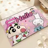 Tapete de chão absorvente para banheiro Crayon Shin-chan, tapete de pé antiderrapante de secagem rápida, tapete de banho de terra de diatomáceas