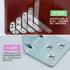 Venta al por mayor de fábrica código de ángulo chapado en zinc blanco código de ángulo recto de 90 grados soporte para tablero de armario de ropa código de ángulo en forma de L soporte para muebles