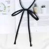 Gravata Borboleta de Cor Sólida para Meninas Uniforme Jk Cabo Pequeno Longo Acessórios de Uniforme Escolar Japonês Fato de Marinheiro Fato de Solteiro Gravata Borboleta da Temporada de Formatura