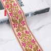 Accesorios de encaje con hojas de empalme de jacquard de estilo étnico, para ropa, cortinas, hogar, diversas decoraciones DIY.