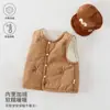 Roupa Infantil 120g Colete de Algodão Acolchoado Quente Outono e Inverno Bebê Sem Mangas Colete Espessado Colete para Bebê