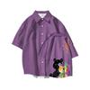 Camiseta de manga corta con estampado de dibujos animados para niños, moda periférica transfronteriza, tendencia, impresión a color 3D, camiseta de verano para adolescentes
