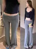 Pantalones largos de maternidad microacampanados para mujer, que no aprietan la barriga, nuevo modelo de verano 2026, ajustables, leggings sin soporte para usar sobre otras prendas