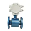 Medidor de Vazão Eletromagnético Integrado de Aço Carbono para Águas Residuais, Esgoto, Água Subterrânea, Medidor de Vazão Eletromagnético Montado em Flange Padrão de Grau Industrial