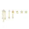 Aretes de borla de nube de moda transfronteriza, aretes creativos simples, aretes de diseño original, venta al por mayor