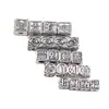 Cuentas espaciadoras cuadradas auspiciosas de plata vintage de Xizang, aleación DIY para atraer la fortuna y la bendición, materiales y accesorios de tejido hechos a mano