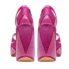 Rebite Strass Amazon Rivet Novos Sandálias de Salto Fino 2023 Comércio Exterior Sandálias Cor Vermelho Rosa para Adultos