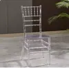 Silla de Cristal para Banquete de Hotel Boda Salón de Banquetes para Bodas Exterior Plástico Acrílico Cristal Transparente Napoleón Bambú