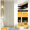 Cortinas Totalmente Opacas Sin Taladro para Dormitorio Sala de Estar, Aislamiento Térmico Protección Solar, Nuevo Estilo Crema, Seguras para Bebés y Niños, Cortina Parasol para Habitación Infantil