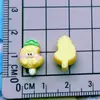 Picolé de Frutas Mini Abacaxi Morango Uva Maçã Nail Art Sorvete Grampo de Cabelo Cola em Creme Acessórios de Resina DIY