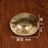 Peça de Mão Giratória da Fortuna em Latão para Riqueza Instantânea, Boa Sorte no Ano do Cavalo, Gadget Anti-Estresse de Mahjong Treze-Nove