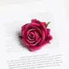 Flores de Rosa de Terciopelo Sintético Al por Mayor Proyecto de Boda Decoración Cabezas de Rosa Material Hecho a Mano Caja de Regalo Cabezas de Flores Decorativas