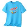 Playera Infantil de Manga Raglán Roja y Blanca 2025 Nuevo Verano Manga Corta Tops para Niño Casual Media Manga Algodón Puro Ropa Infantil