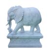 Elefante de Mármore Branco Esculpido em Pedra, Fornecedor de Enfeites de Mármore, Fabricante de Elefantes de Pedra, Personalizável em Vários Estilos