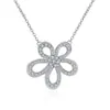 Japón y Corea del Sur venta caliente moissanita cadena clavicular fábrica directa trémolo con collar para mujer pequeño fresco completo diamante joyería simple