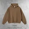 Cai Xiang Island Sudadera con Capucha Pesada de Algodón Puro para Hombre Primavera y Otoño 430g Conjunto de Sudadera y Pantalones Oversize Unisex Moda Urbana