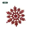 Atacado de Fábrica Enfeites de Árvore de Natal Floco de Neve com Glitter Plástico Hotel Casamento Supermercado Suprimentos de Natal Pingentes