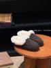 Mollykiki Pelo Integrado Sola Lisa Peludo 2025 Outono e Inverno Novo Casual Versátil Antiderrapante Chinelos Birkenstock