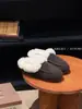 Mollykiki Pelo Integrado Sola Lisa Peludo 2025 Outono e Inverno Novo Casual Versátil Antiderrapante Chinelos Birkenstock