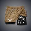 Shorts esportivos de verão masculinos, secagem rápida, respirável, camada dupla, anti-corrida, falso, duas peças, fitness, corrida, shorts