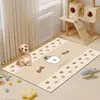 Tapete para Chão de Pet Sem Lavagem PVC Impermeável Apagável Resistente ao Desgaste Resistente à Sujeira de Gato e Cachorro Tapete de Chão Interno Tapete Refrescante Tapete de Sala