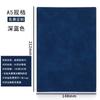 Caderno de Negócios A5 B5 Encadernado em Couro Pele de Ovelha Livro de Registro de Reuniões de Escritório Conjunto de Caixa de Presente Corporativo com Impressão de Logo Disponível