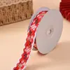 Estilo Chino Estilo Étnico Festivo Rojo Grande Borde Crudo Cinta Bordada Patrón Animal Cinta Jacquard Accesorios de Ropa Venta al por Mayor