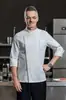 Uniforme de chef de alta qualidade com manga longa para cozinha de catering e panificação da Zhejiang Yi Ming, durável e confortável, atacado do fabricante
