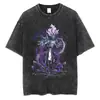 Transfronteiriça Aliexpress Popular Anime Solo Leveling Shenzhen Yu Camiseta Estampada Masculina e Feminina Camiseta Plus Size Harajuku Masculina