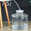 Cubo de almacenamiento de té Kung Fu transparente de 7,5 l, portátil, para el hogar, con manantial mineral puro, para mesa de té, para beber té