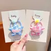 Goma para el pelo tipo moño de bebé con cuadros de estrella de cinco puntas estilo coreano, Cuerda para el pelo a cuadros linda para niñas, Accesorio para el pelo que no daña el cabello
