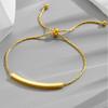 Pulseira feminina vintage dourada europeia e americana, conjunto de pulseiras femininas de design de nicho, moda simples e versátil, joias
