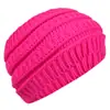 Diadema de Nuevo Estilo para Amazon Transfronterizo, Diadema Cálida Protectora de Orejas, Gorro con Abertura Superior para Cola de Caballo, Gorro de Punto Trenzado