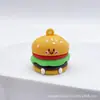 Llavero de Goma Suave Simulado Comida Rápida Papas Fritas Hamburguesa Pizza Hot Dog Muñeco Colgante Decoración de Mochila Llavero Venta al por Mayor