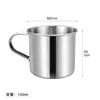 Jardín de infantes acero inoxidable 304 taza para la boca taza taza taza tarro niños con asa taza pequeña taza para beber tarro