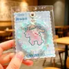 Pulsera de cuentas de Sanrio con dibujos animados auténticos, llavero con colgante para bolso, llavero para pareja, colgante para bolso, pequeño regalo