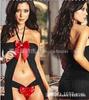 Comércio exterior transfronteiriço lingerie sexy Europa e Estados Unidos pescoço pendurado saia com strass lingerie sexy mulheres fabricantes atacado geração