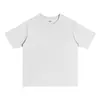 Camiseta de Algodón Puro Pesado Estilo Americano 250g Hilo Doble Tono Tierra Holgada de Hombro Caído Manga Corta para Hombre, Camiseta Básica Trendy de Marca Cuello Redondo para Mujer