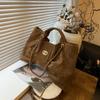 Bolso Tote de Lujo Estilo Retro 2025 Gamuza Acolchada Versátil Gran Capacidad para Mujer de Uso Diario Bolso de Hombro