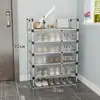 Estante de Almacenamiento de Zapatos Pequeño, a Prueba de Polvo, Multicapa, para Entrada de Dormitorio, Huella Pequeña, Uso en Casa, Estante de Almacenamiento Multifuncional